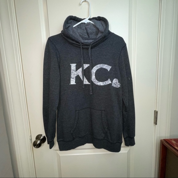 Kansas City KC Gray Hoodie Sweatshirt Sz S - Picture 3 of 13